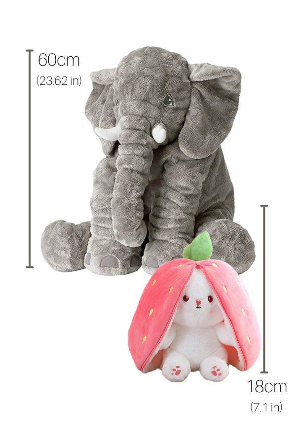 Pluszowy króliczek owocowy – przytulanka i poduszka 2 w 1