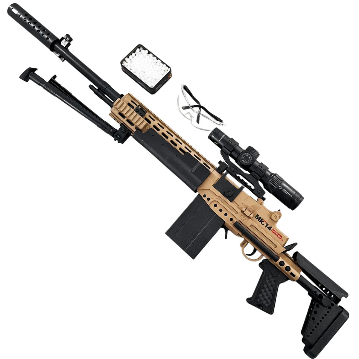 Snajperski blaster na kulki żelowe MK14