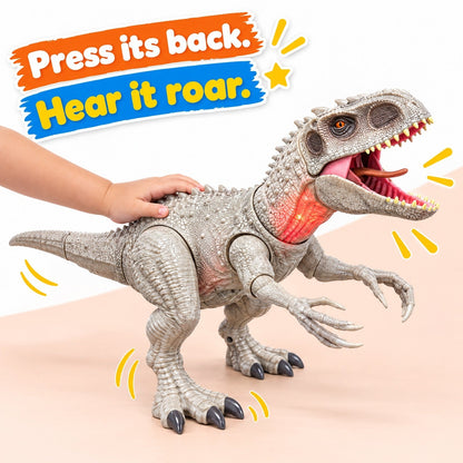 Duży dinozaur T-Rex z dźwiękiem i światłem – 50 cm