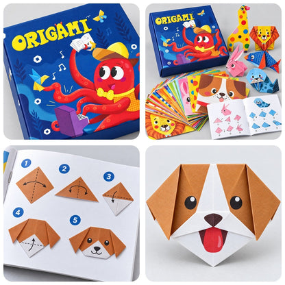 Origami 3D dla dzieci – zestaw 108 kartek z ilustrowaną instrukcją