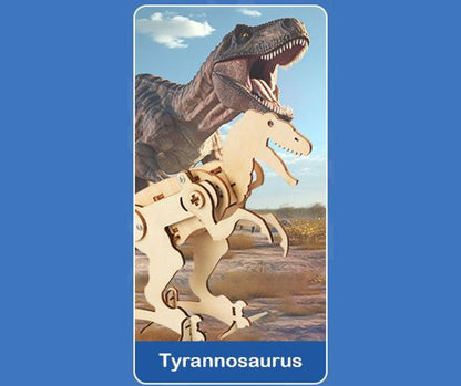 Drewniany dinozaur do złożenia – zestaw STEM