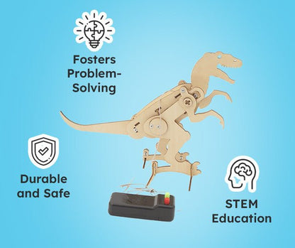 Drewniany dinozaur do złożenia – zestaw STEM