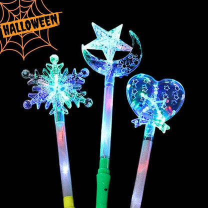 Świecące różdżki wróżki LED na Halloween – 3 szt.