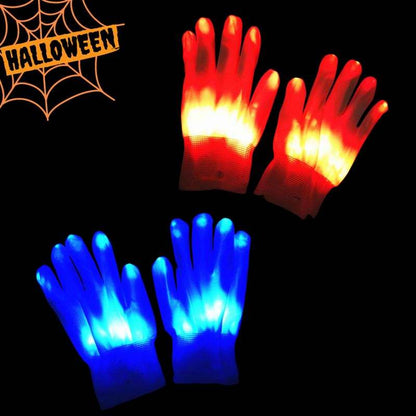 Świecące rękawiczki LED na Halloween
