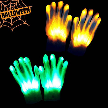 Świecące rękawiczki LED na Halloween