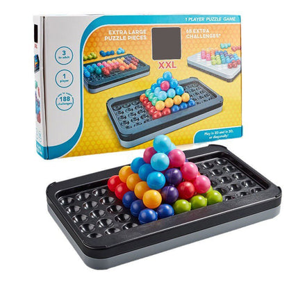 Łamigłówka logiczna 2D i 3D z kulkami