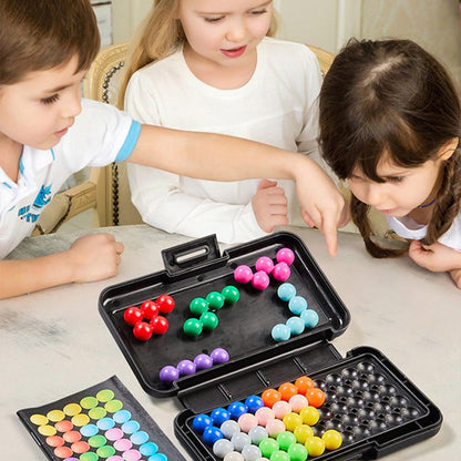 Łamigłówka logiczna 2D i 3D z kulkami