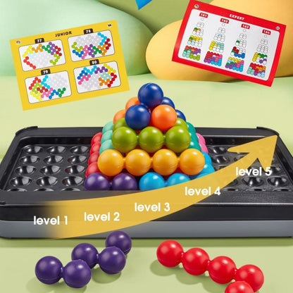 Łamigłówka logiczna 2D i 3D z kulkami