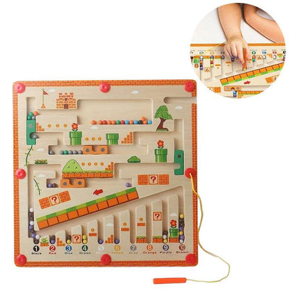 Magnetyczny labirynt Montessori – kolory i liczby