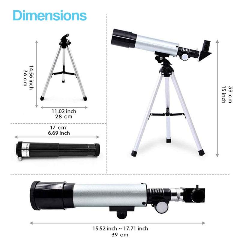 Teleskop dla dzieci 50 mm z plecakiem