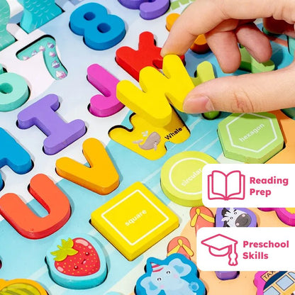 Magnetyczna tablica Montessori z wędką – litery i cyfry