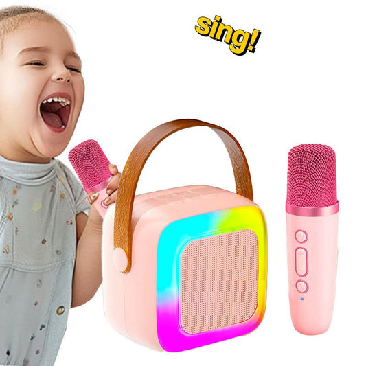 Zestaw karaoke dla dzieci z głośnikiem Bluetooth i mikrofonem