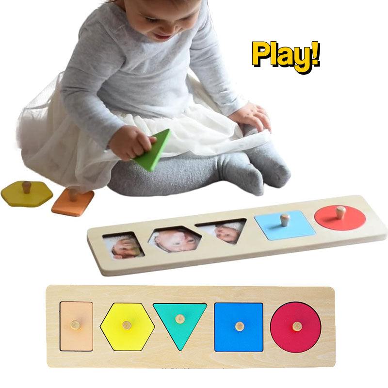 Puzzle Montessori ze zdjęciami rodziny