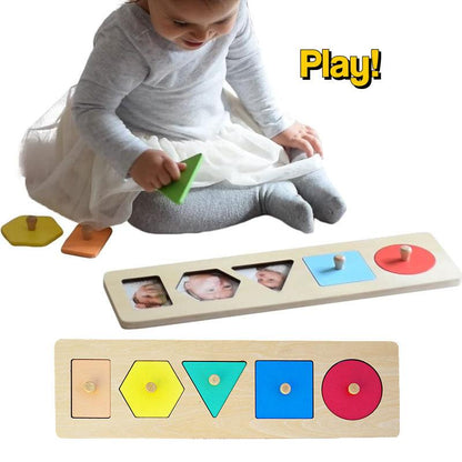 Puzzle Montessori ze zdjęciami rodziny