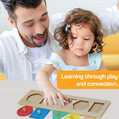 Puzzle Montessori ze zdjęciami rodziny