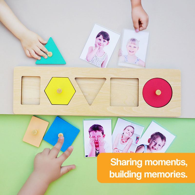 Puzzle Montessori ze zdjęciami rodziny