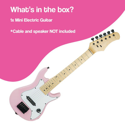 Mini gitara elektryczna z naturalnego drewna dla dzieci
