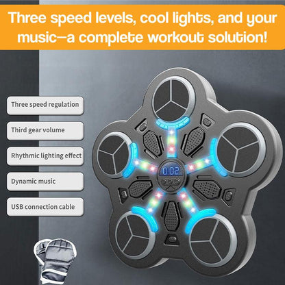 Interaktywna tarcza bokserska LED z Bluetooth dla dzieci