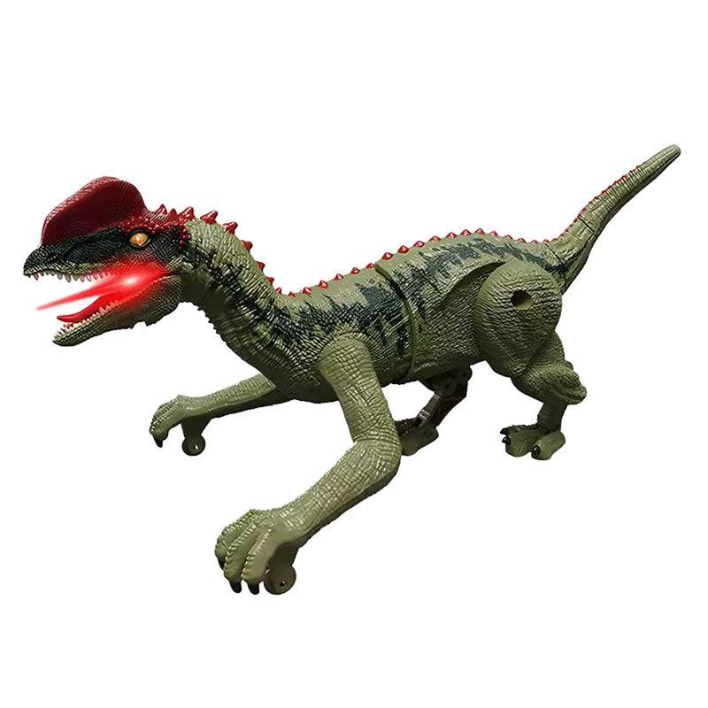 Zdalnie sterowany dinozaur ze światłem, dźwiękiem i ruchem
