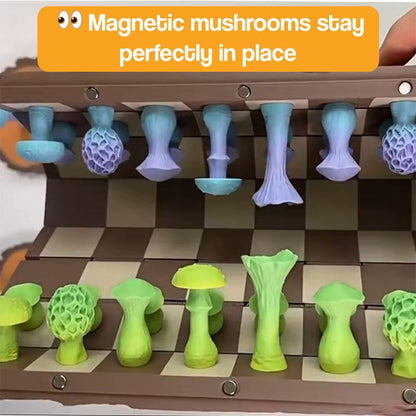 Magnetyczne szachy z grzybkami dla dzieci