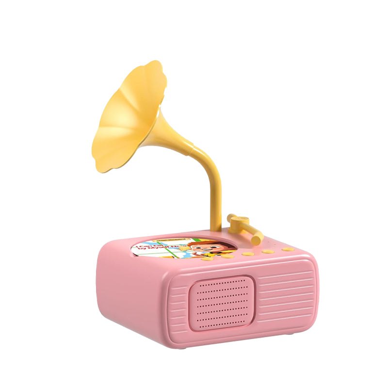 Mini gramofon dla dzieci z 96 płytami i Bluetooth