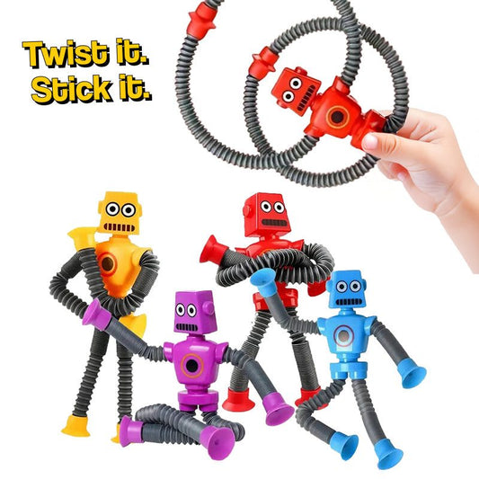 Giętkie figurki sensoryczne z przyssawkami – 4 szt.