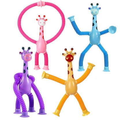 Giętkie figurki sensoryczne z przyssawkami – 4 szt.