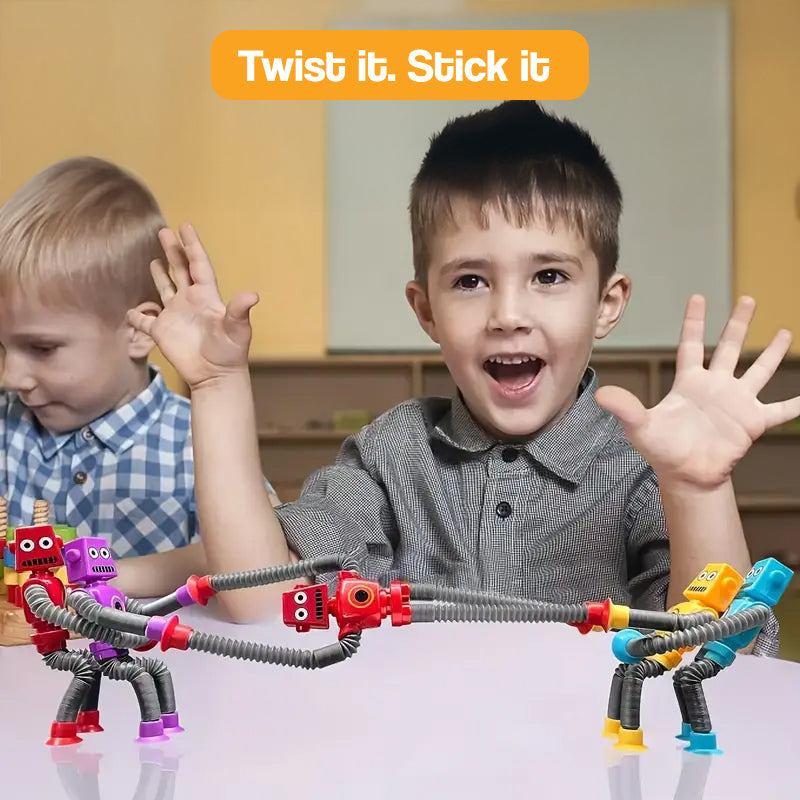 Giętkie figurki sensoryczne z przyssawkami – 4 szt.