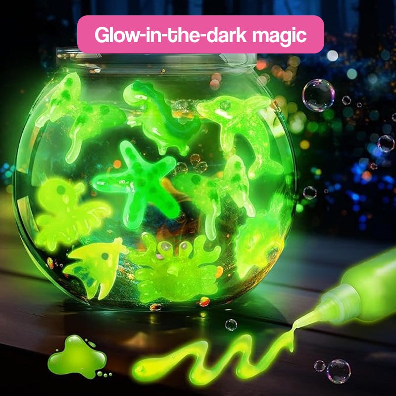 Magiczny żel – zestaw do tworzenia morskich stworków