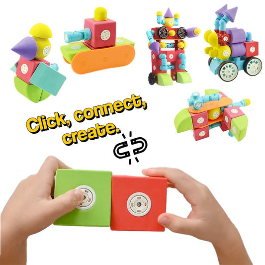 Miękkie klocki magnetyczne ClickBlox
