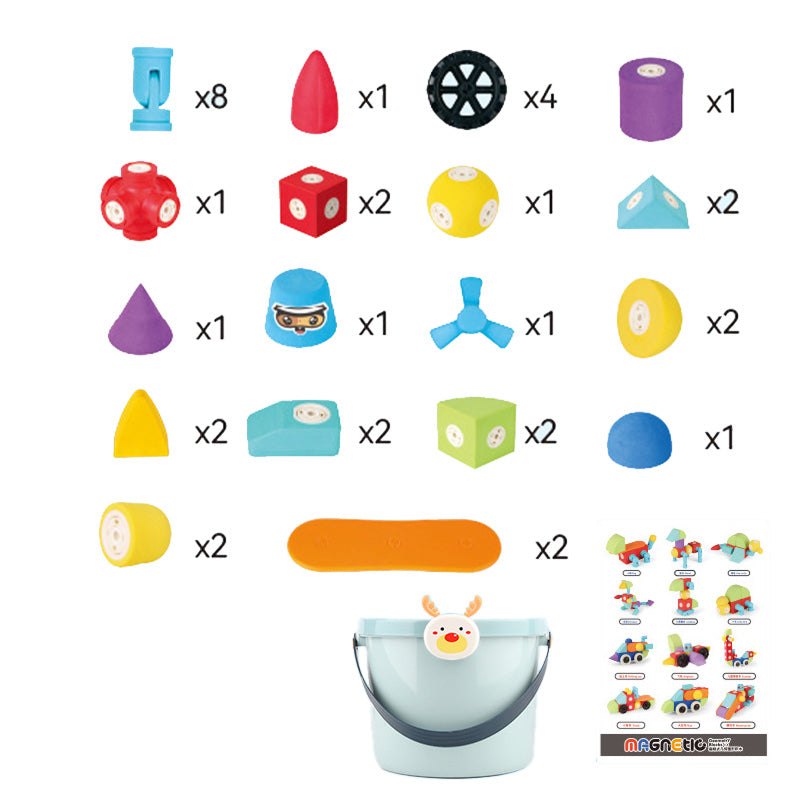Miękkie klocki magnetyczne ClickBlox