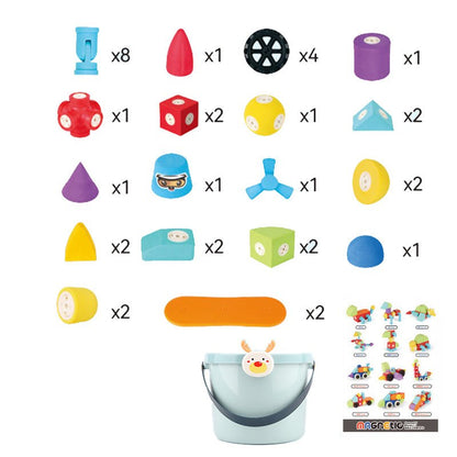 Miękkie klocki magnetyczne ClickBlox