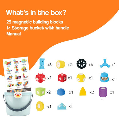 Miękkie klocki magnetyczne ClickBlox