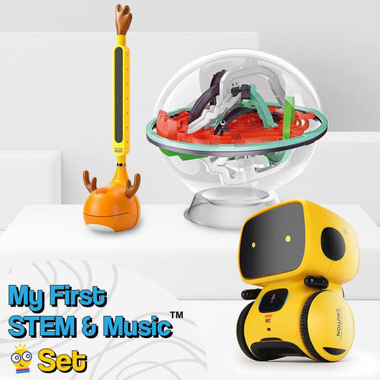 Zestaw prezentowy STEM i muzyka dla 7-latka – robot, labirynt i gitara
