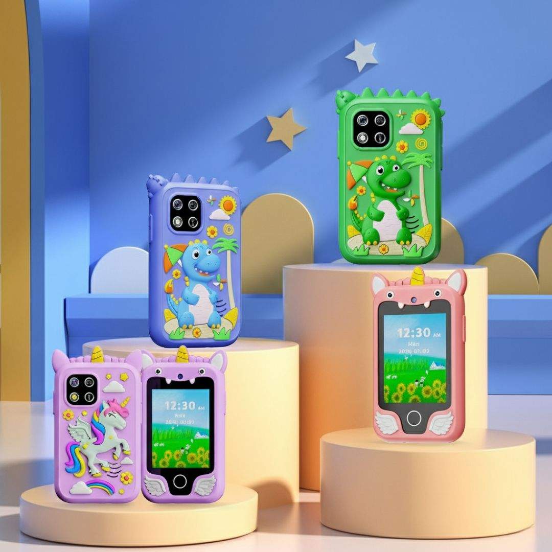 Telefon-aparat dla dzieci z ekranem dotykowym i grami