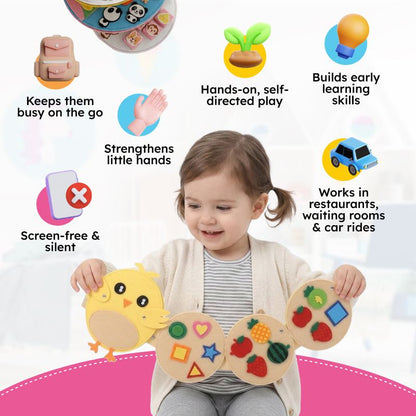 Filcowa książeczka sensoryczna Montessori
