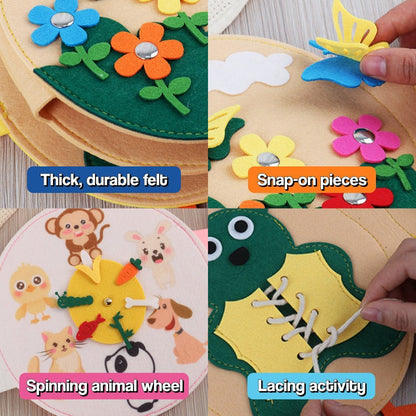 Filcowa książeczka sensoryczna Montessori