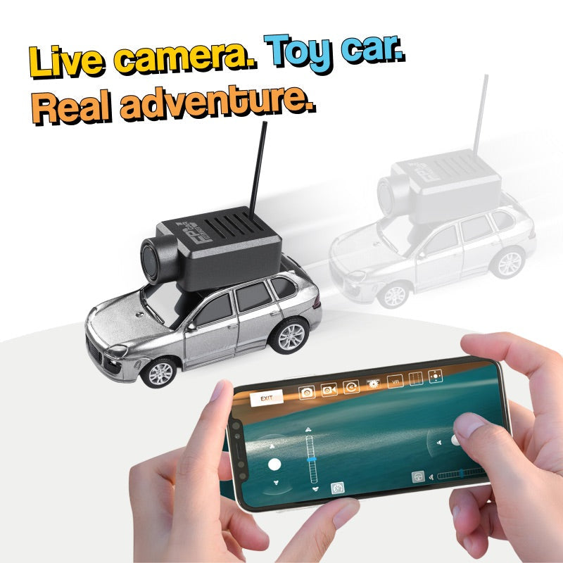 Mini autko z kamerą HD sterowane smartfonem
