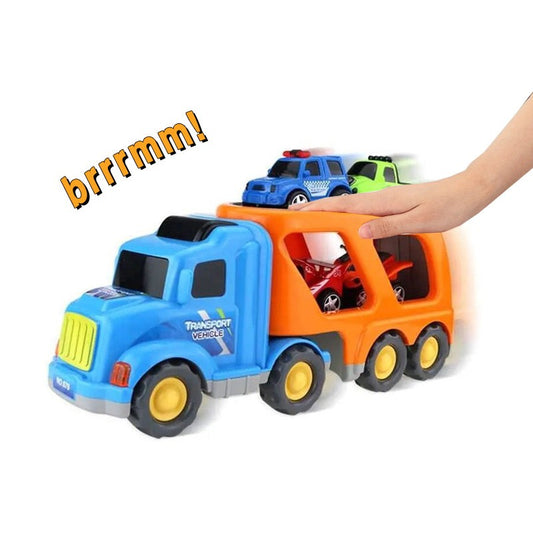 Laweta z 4 autkami pull-back ze światłem i dźwiękiem