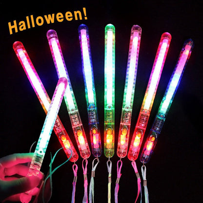 Świecące pałeczki LED na Halloween
