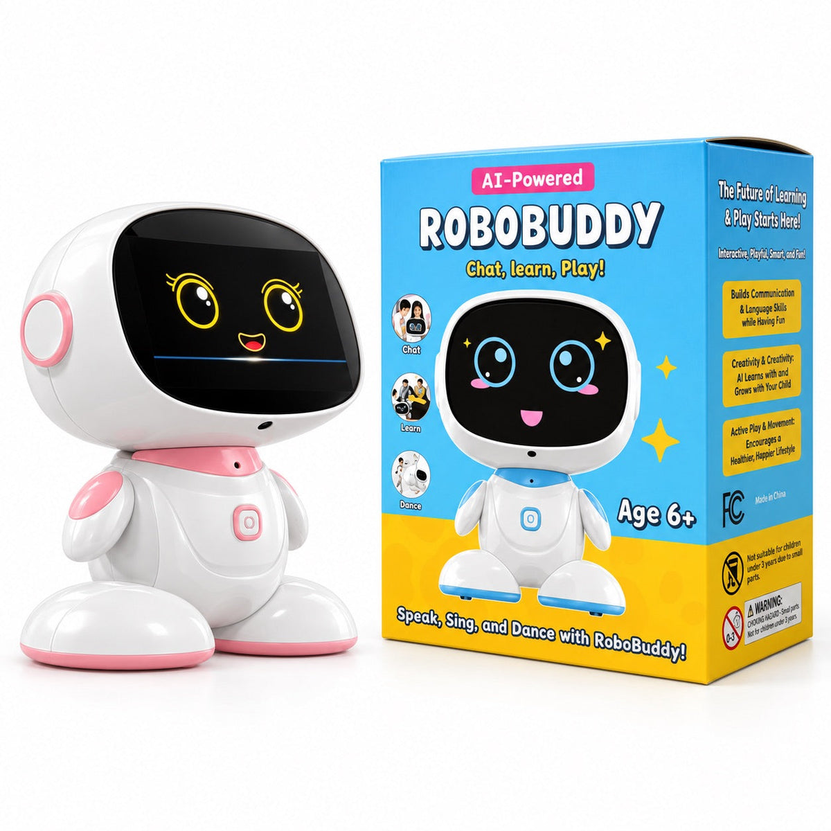 Interaktywny robot edukacyjny AI dla dzieci z karaoke