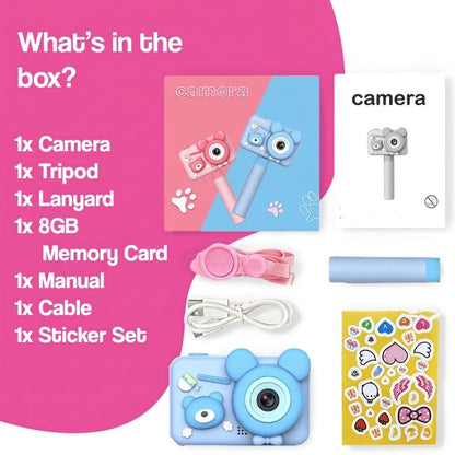 Aparat cyfrowy dla dzieci ze statywem