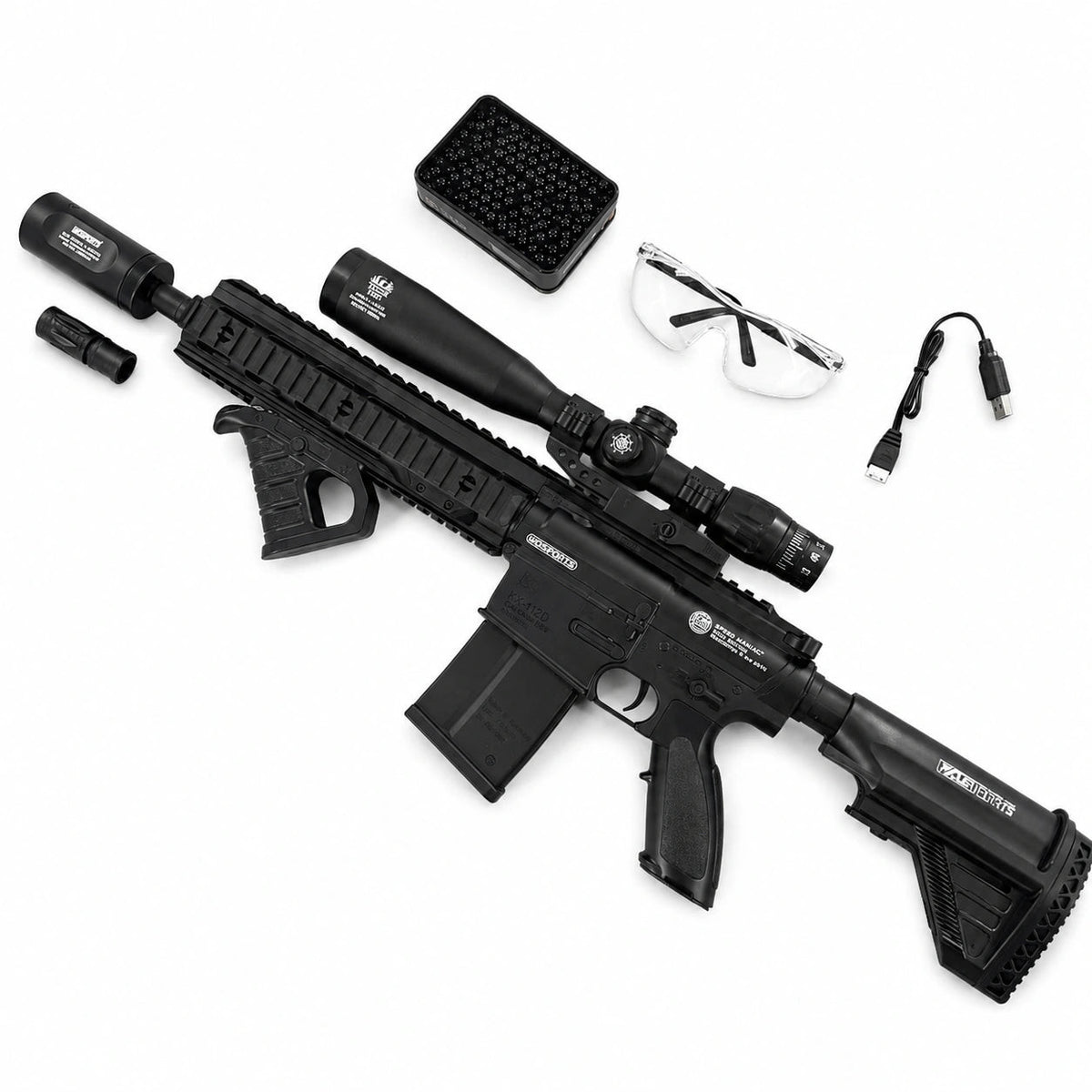Blaster na kulki żelowe HK417 z grawerowaniem