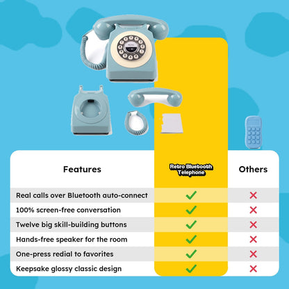 Telefon retro z Bluetooth dla dzieci