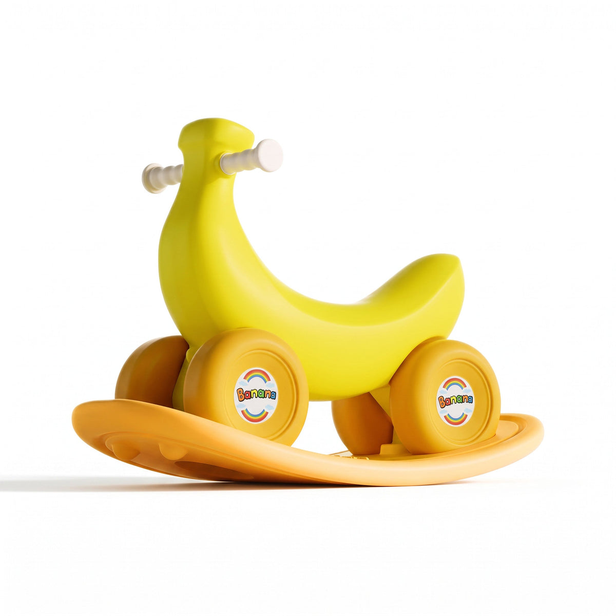 Banan 3w1 – bujak, deska do balansowania i jeździk