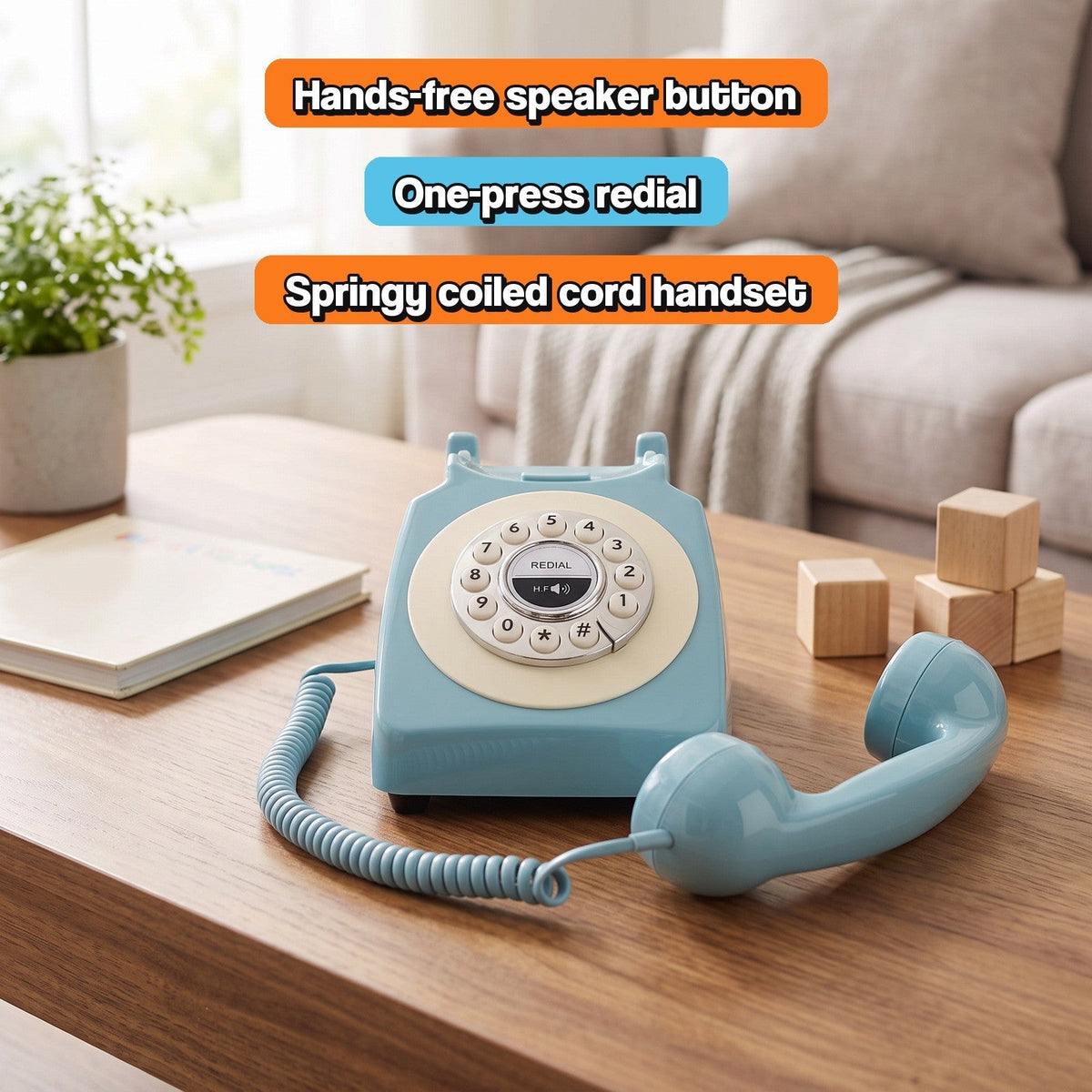 Telefon retro z Bluetooth dla dzieci