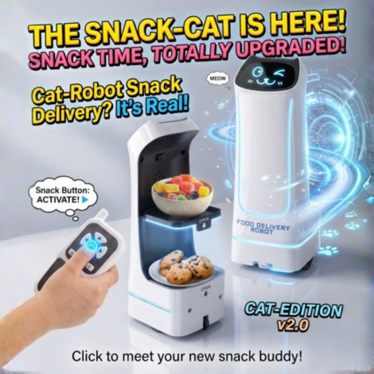 Robot-kotek dostawca SnackBot na pilota