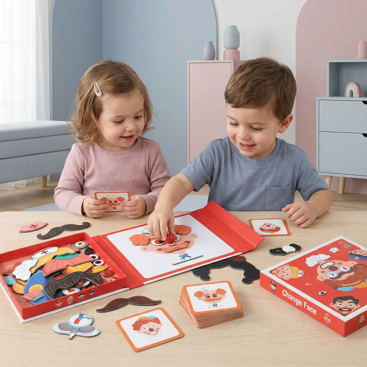 Puzzle edukacyjne z minami – nauka emocji dla dzieci
